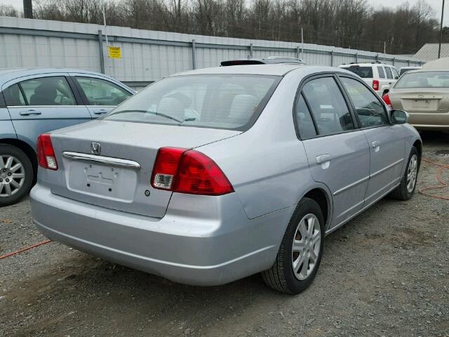 2HGES26723H591577 - 2003 HONDA CIVIC EX ვერცხლისფერი ფოტო 4