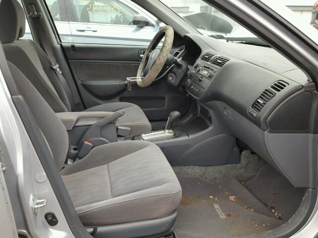 2HGES26723H591577 - 2003 HONDA CIVIC EX ვერცხლისფერი ფოტო 5