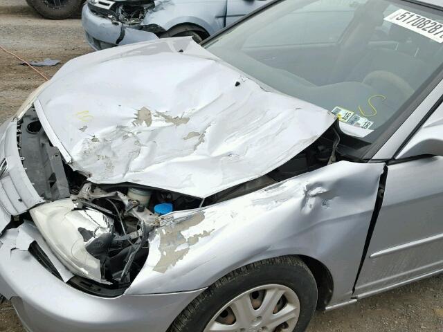 2HGES26723H591577 - 2003 HONDA CIVIC EX ვერცხლისფერი ფოტო 9