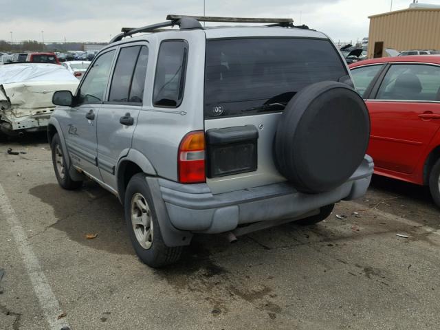 2CNBJ734736939814 - 2003 CHEVROLET TRACKER ZR SILVER photo 3