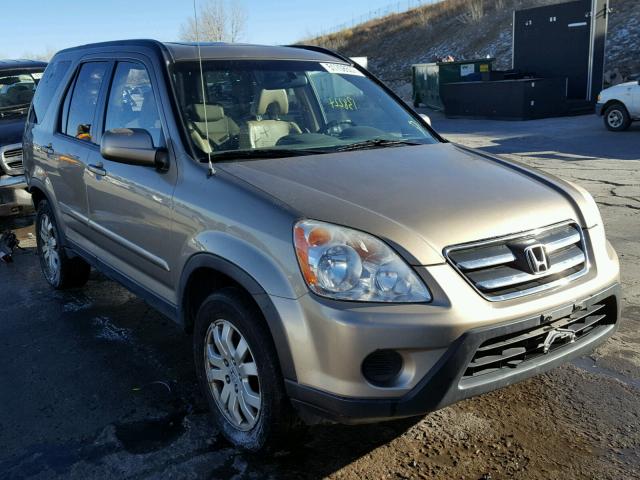 JHLRD78906C025482 - 2006 HONDA CR-V SE BEIGE photo 1