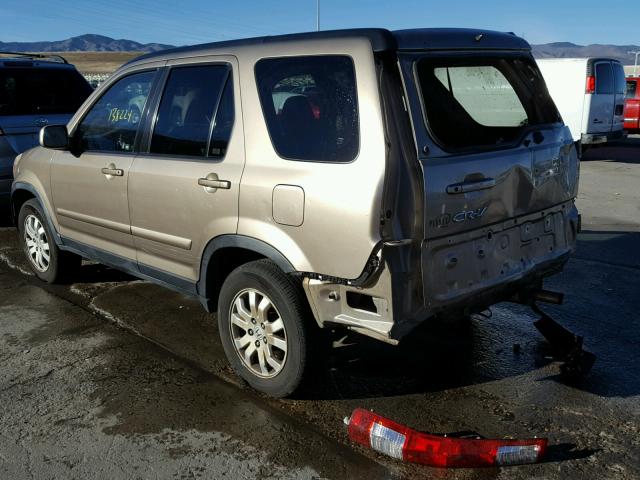 JHLRD78906C025482 - 2006 HONDA CR-V SE BEIGE photo 3