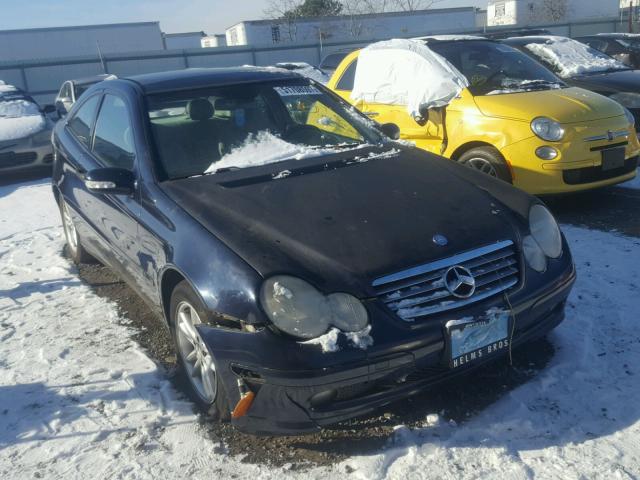 WDBRN47J62A247050 - 2002 MERCEDES-BENZ C 230K SPO BLACK photo 1