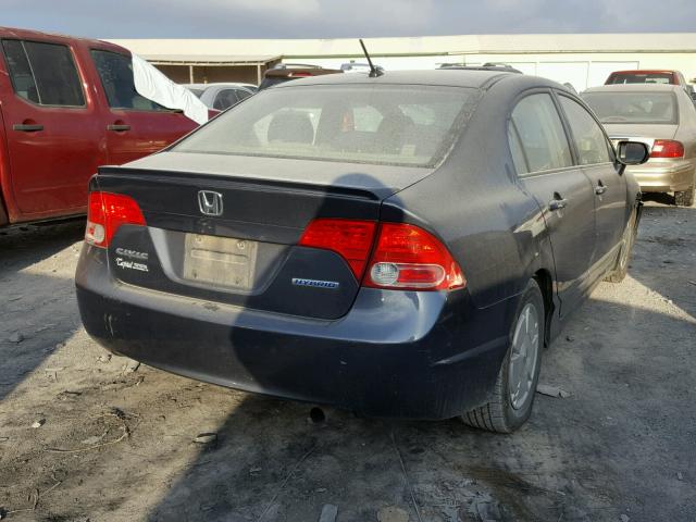 JHMFA36268S019118 - 2008 HONDA CIVIC HYBR BLUE photo 4