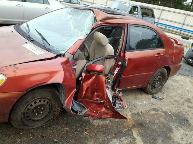 1NXBR32E77Z768209 - 2007 TOYOTA COROLLA CE RED photo 9