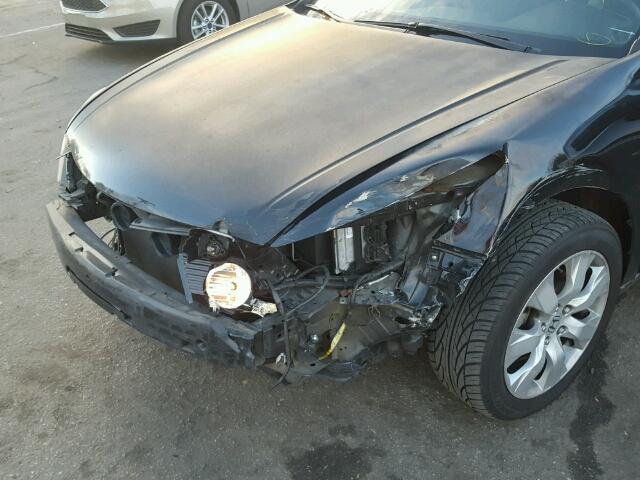 1HGCP2F7XAA021105 - 2010 HONDA ACCORD EX BLACK photo 9