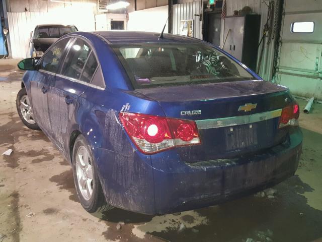 1G1PC5SB5D7286161 - 2013 CHEVROLET CRUZE LT BLUE photo 3