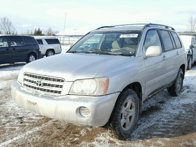 JTEGD21A720042797 - 2002 TOYOTA HIGHLANDER SILVER photo 2