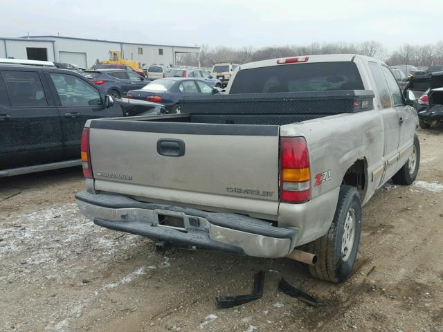 1GCEK19T61E162190 - 2001 CHEVROLET SILVERADO TAN photo 4