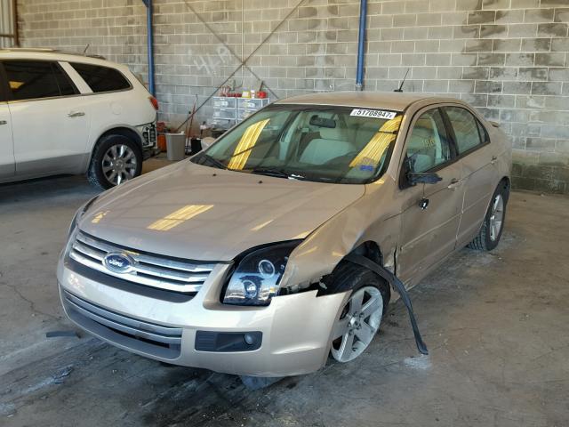 3FAHP07Z67R258980 - 2007 FORD FUSION SE GOLD photo 2