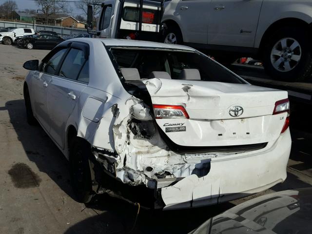 4T1BF1FKXEU432807 - 2014 TOYOTA CAMRY L WHITE photo 3