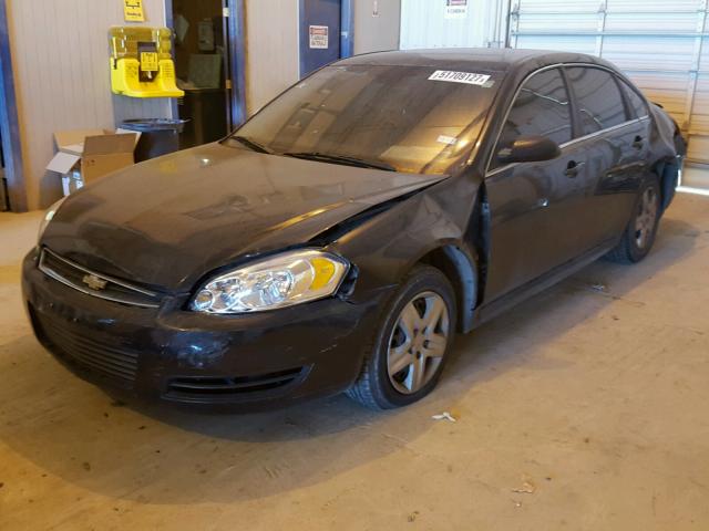 2G1WA5EK6A1101248 - 2010 CHEVROLET IMPALA LS BLACK photo 2
