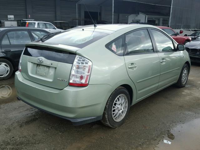 JTDKB20U777675735 - 2007 TOYOTA PRIUS GREEN photo 4