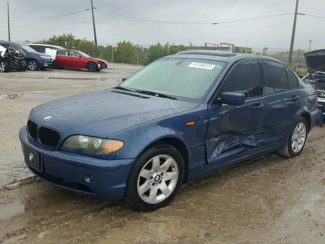 WBAET37424NJ42315 - 2004 BMW 325 I BLUE photo 2