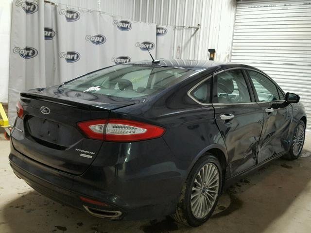 3FA6P0K98ER115945 - 2014 FORD FUSION TIT BLUE photo 4