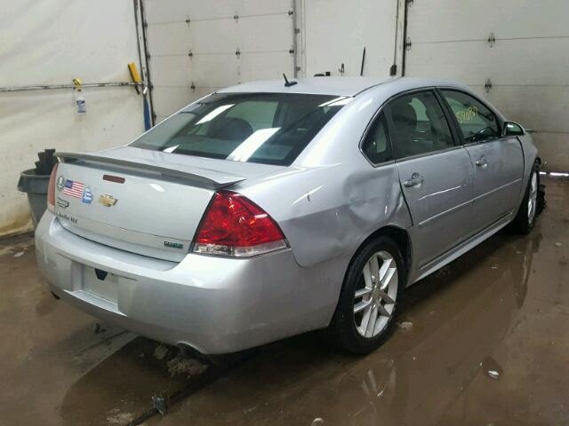 2G1WC5E33D1123358 - 2013 CHEVROLET IMPALA LTZ SILVER photo 4