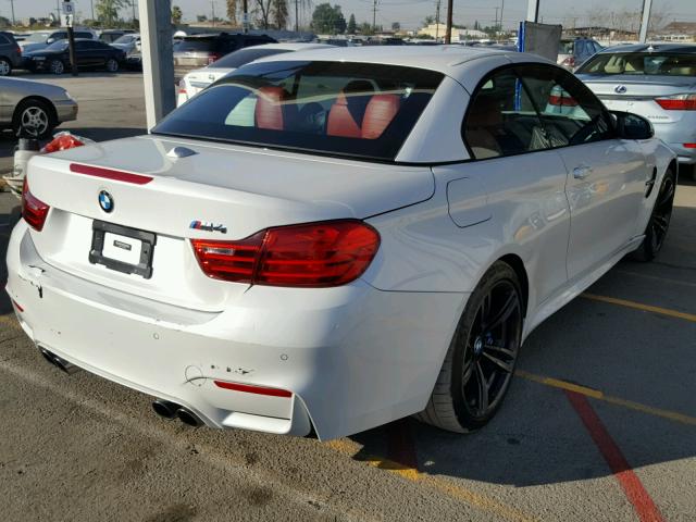 WBS3U9C55FP967404 - 2015 BMW M4 WHITE photo 4