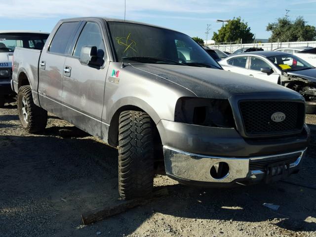 1FTRW12W66KC47162 - 2006 FORD F150 SUPER GRAY photo 1