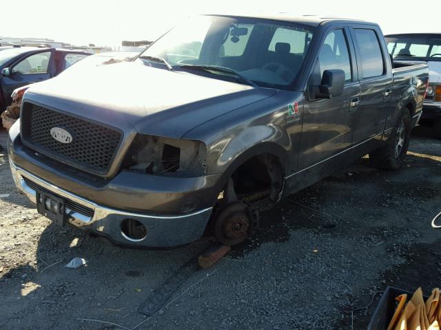 1FTRW12W66KC47162 - 2006 FORD F150 SUPER GRAY photo 2