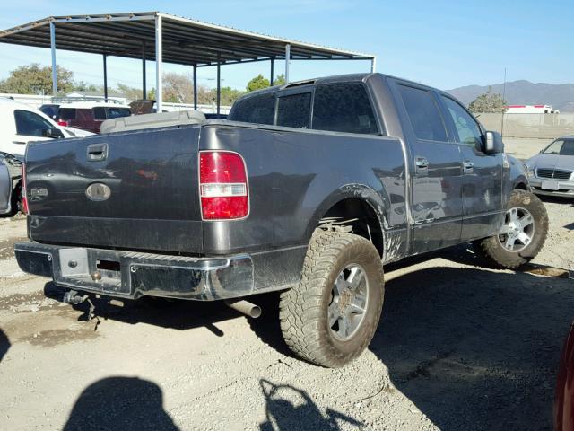 1FTRW12W66KC47162 - 2006 FORD F150 SUPER GRAY photo 4