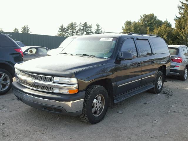 3GNEC16T31G132419 - 2001 CHEVROLET SUBURBAN C BLACK photo 2