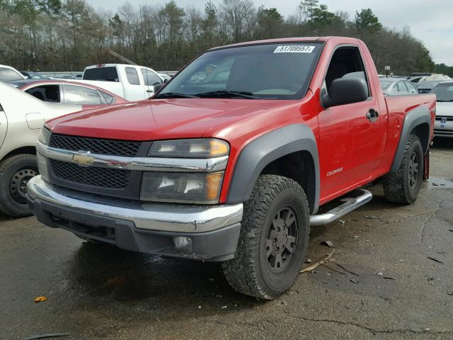 1GCDS148358159962 - 2005 CHEVROLET COLORADO RED photo 2