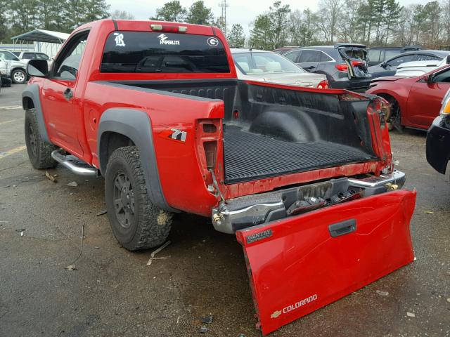 1GCDS148358159962 - 2005 CHEVROLET COLORADO RED photo 3