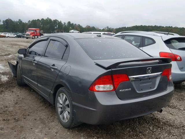 2HGFA15909H510279 - 2009 HONDA CIVIC EXL 灰色 照片 3