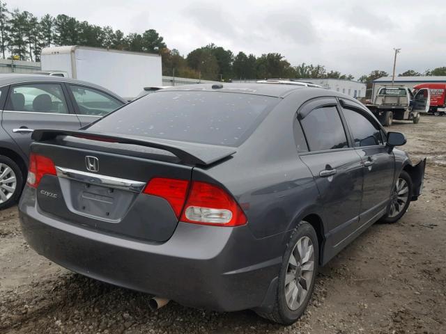2HGFA15909H510279 - 2009 HONDA CIVIC EXL 灰色 照片 4