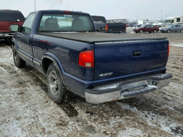 1GCCS145918257566 - 2001 CHEVROLET S TRUCK S1 BLUE photo 3