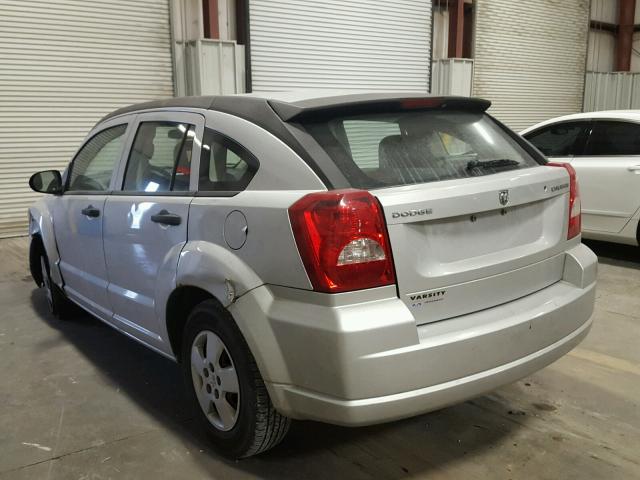 1B3HB28A79D179604 - 2009 DODGE CALIBER SE SILVER photo 3