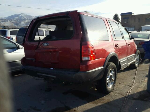 1FMFU16L94LA95406 - 2004 FORD EXPEDITION RED photo 4