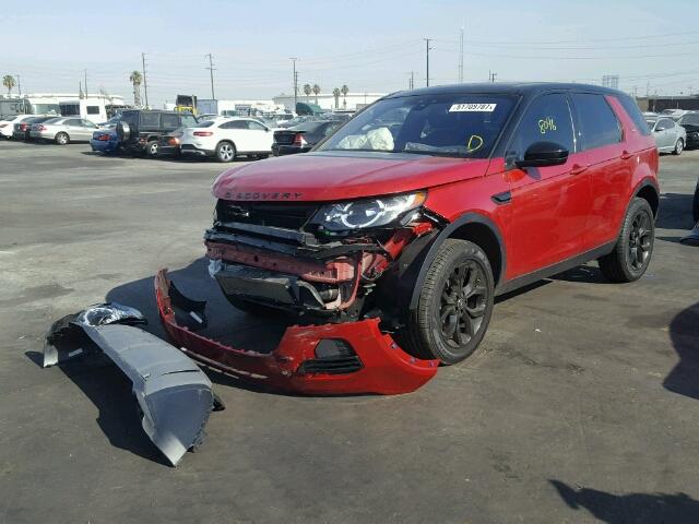 SALCP2BG5HH674861 - 2017 LAND ROVER DISCOVERY RED photo 2