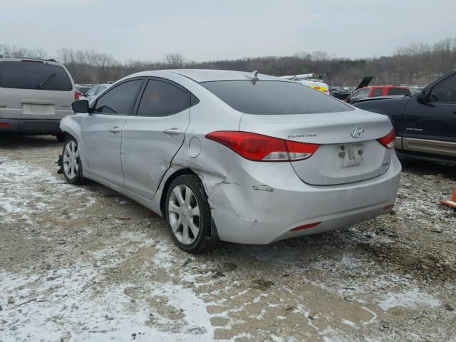 KMHDH4AE4DU748272 - 2013 HYUNDAI ELANTRA GL SILVER photo 3