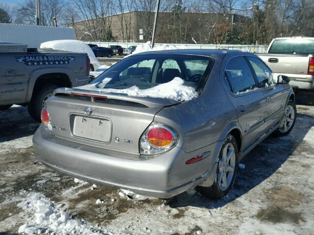 JN1DA31D92T431201 - 2002 NISSAN MAXIMA GLE SILVER photo 4