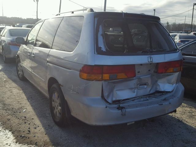 5FNRL18024B013719 - 2004 HONDA ODYSSEY EX SILVER photo 3