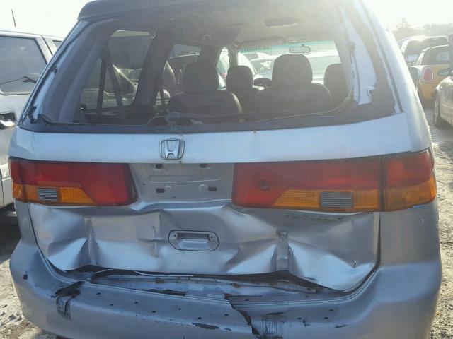 5FNRL18024B013719 - 2004 HONDA ODYSSEY EX SILVER photo 9