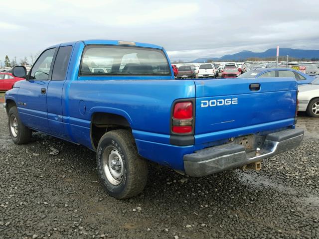 3B7HC13Y71G745682 - 2001 DODGE RAM 1500 BLUE photo 3