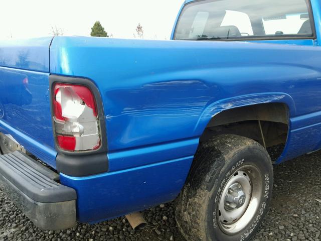 3B7HC13Y71G745682 - 2001 DODGE RAM 1500 BLUE photo 9