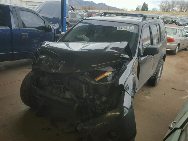 5N1AR18B38C632793 - 2008 NISSAN PATHFINDER BLACK photo 2