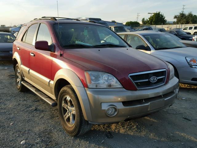 KNDJD733045196571 - 2004 KIA SORENTO EX RED photo 1