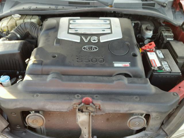 KNDJD733045196571 - 2004 KIA SORENTO EX RED photo 7