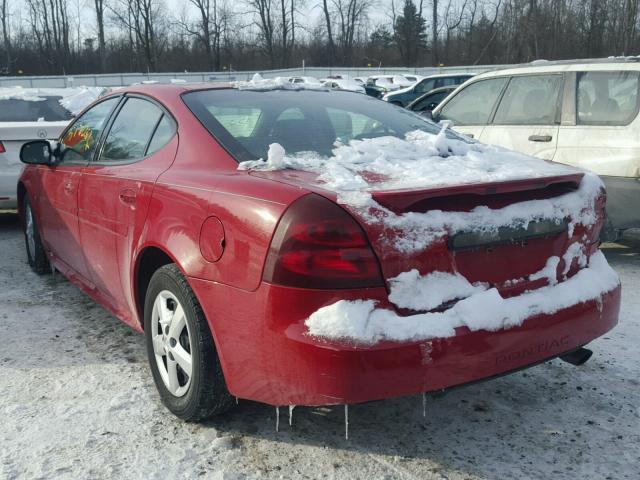 2G2WP552971215103 - 2007 PONTIAC GRAND PRIX RED photo 3