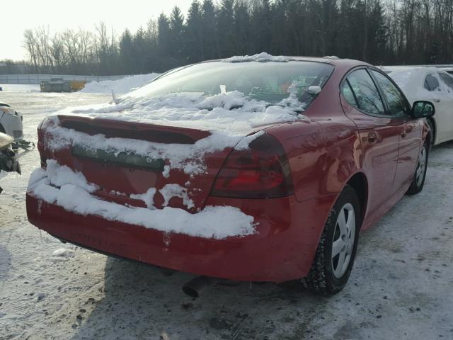 2G2WP552971215103 - 2007 PONTIAC GRAND PRIX RED photo 4