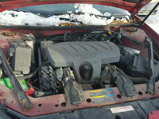 2G2WP552971215103 - 2007 PONTIAC GRAND PRIX RED photo 7