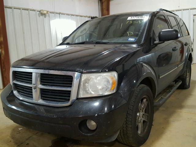 1D8HB48N78F121350 - 2008 DODGE DURANGO SL BLACK photo 2