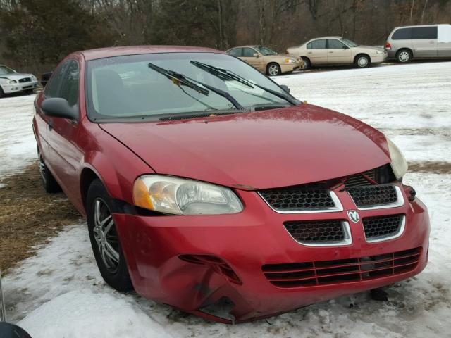 1B3EL36XX4N194999 - 2004 DODGE STRATUS SE MAROON photo 1