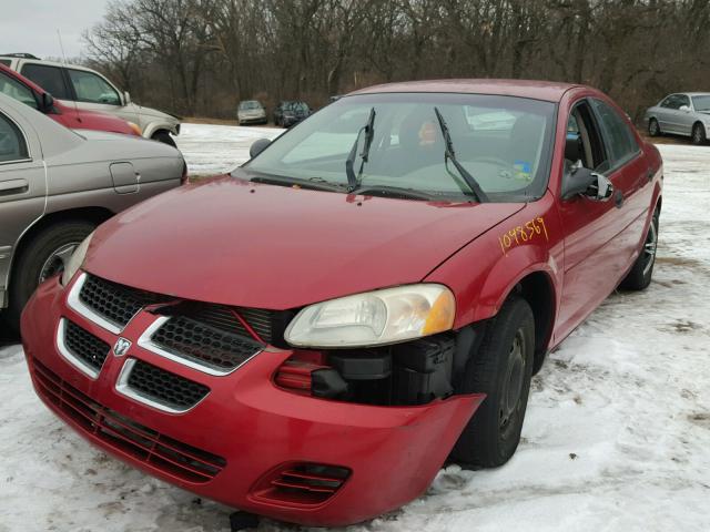 1B3EL36XX4N194999 - 2004 DODGE STRATUS SE MAROON photo 2