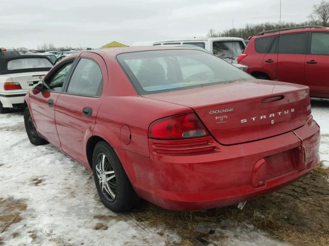 1B3EL36XX4N194999 - 2004 DODGE STRATUS SE MAROON photo 3