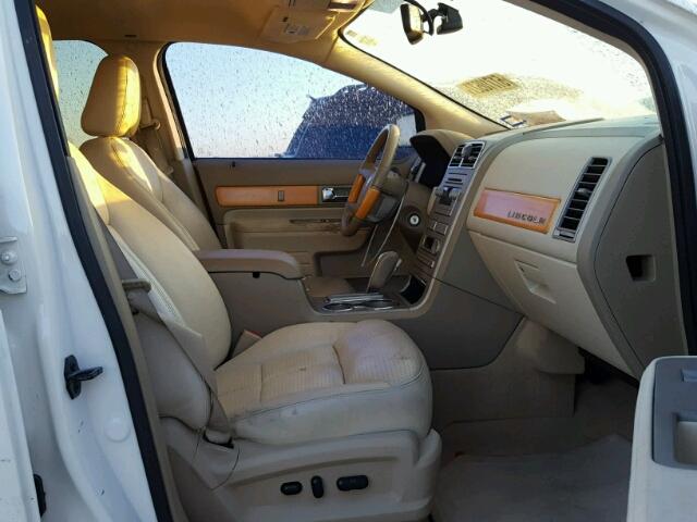 2LMDU68C17BJ37481 - 2007 LINCOLN MKX BEIGE photo 5